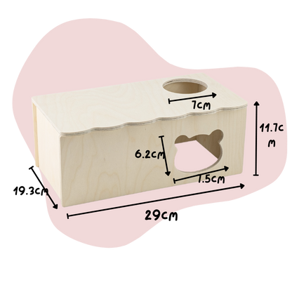 Double Room Habitat for Hamsters and Small Pet-Bear Series