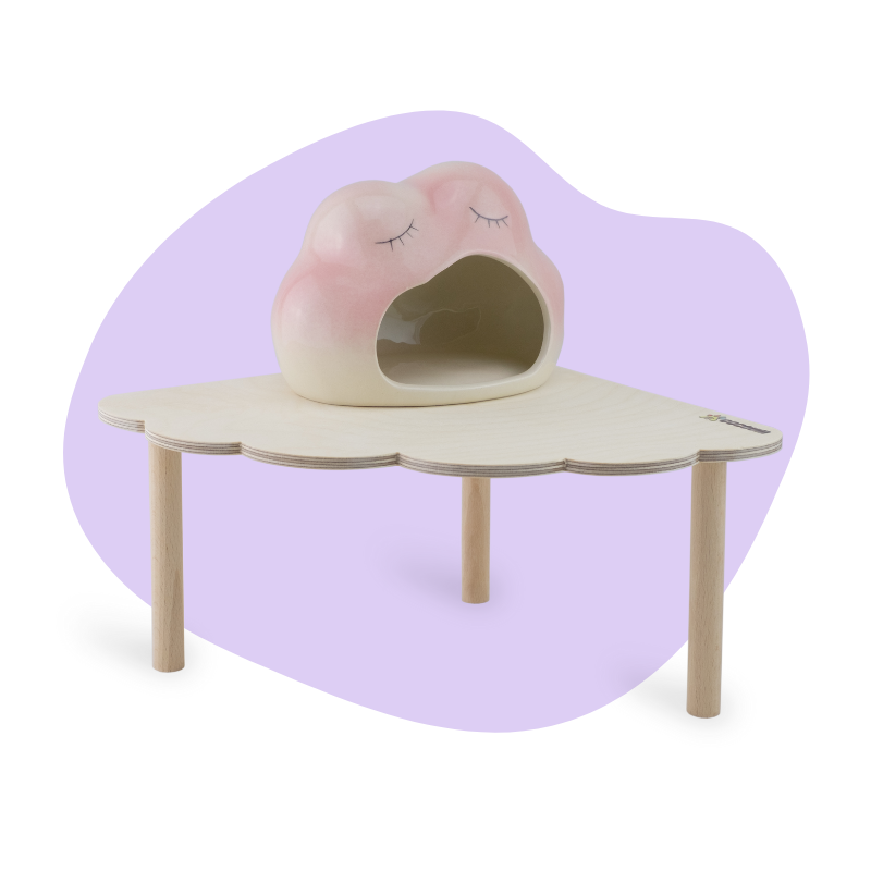 Frog Shaped Ceramic Hide-out For Hamster and Small Pets