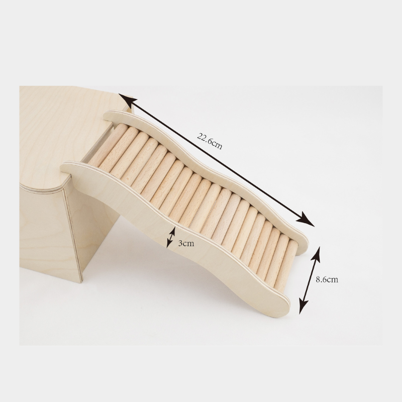 Wavey Stable Beech Stciks Ladder for small animals