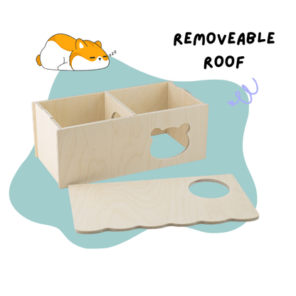 Double Room Habitat for Hamsters and Small Pet-Bear Series